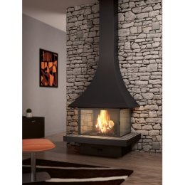 Камин JC Bordelet Julietta 985 murale vitree (пристенный со стеклом)